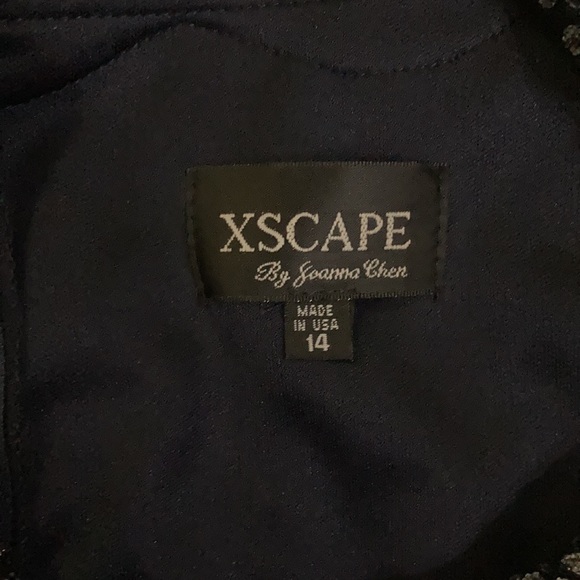 Navy evening gown - Picture 3 of 4